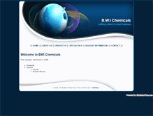 Tablet Screenshot of bwichemicals.com